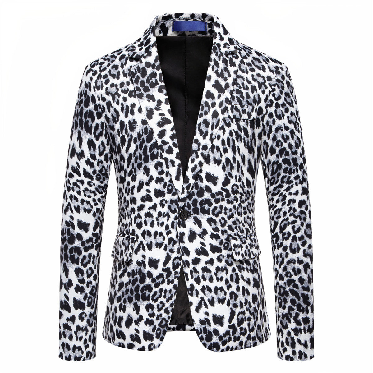 Herren modischer Anzugblazer mit auffälligem Leopardenmuster R&B