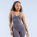 Damen Sportliches Oberteil mit verstellbaren Trägern und raffiniertem Raffungselement R&B