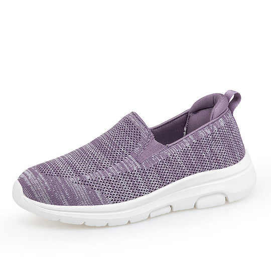 Damen Slip-On Fitnessschuhe mit atmungsaktiver Mesh-Oberfläche R&B