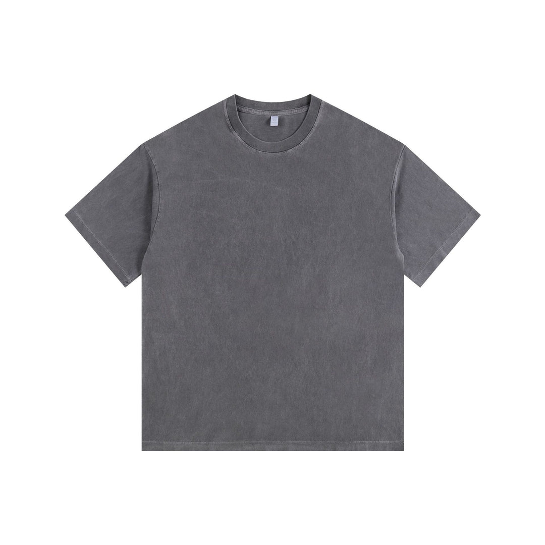 R&B | Schillerndes altes kurzes T-Shirt mit Färbung