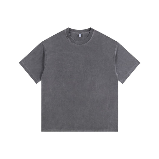 R&B | Schillerndes altes kurzes T-Shirt mit Färbung