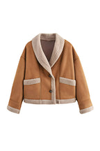 R&B | Weiche Teddyjacke Lammfell-elemente Modern und Bequem