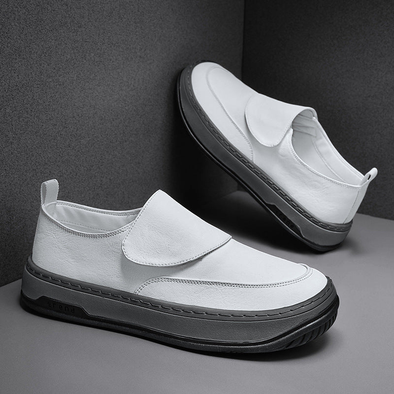 Damen Modische Slip-On Sneaker aus hochwertigem Leder