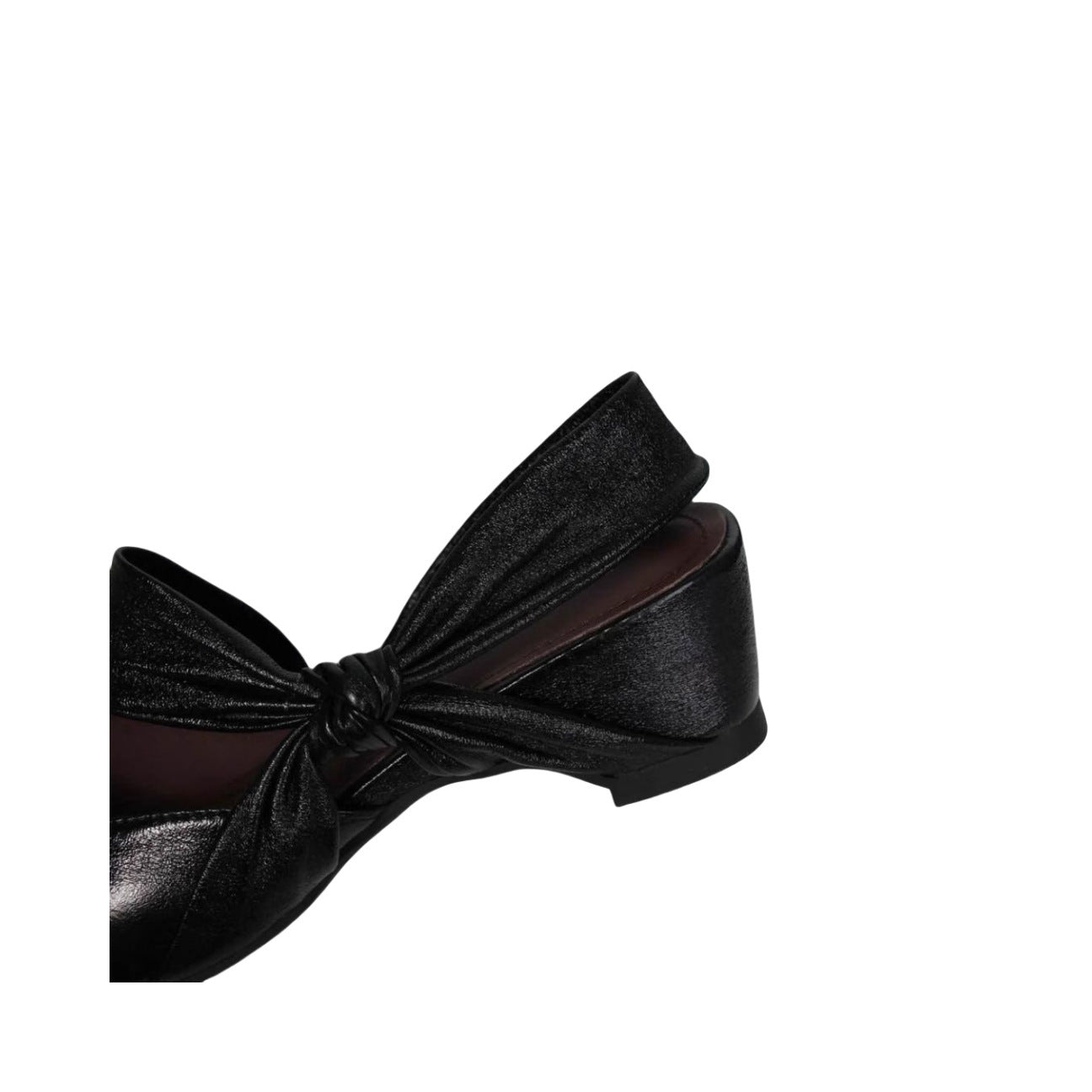 Damen Slingback-Pumps mit eleganter Schleifenverzierung und glänzender Oberfläche