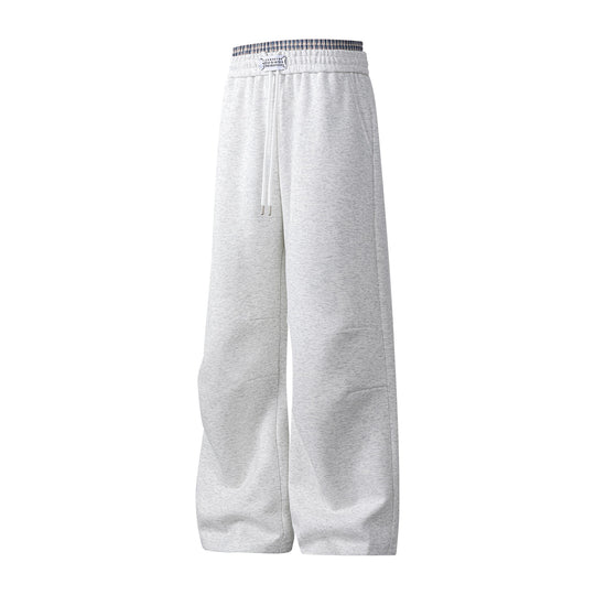 Herren weite Freizeithose aus atmungsaktivem Baumwollmix mit elastischem Bund und seitlichen Taschen R&B