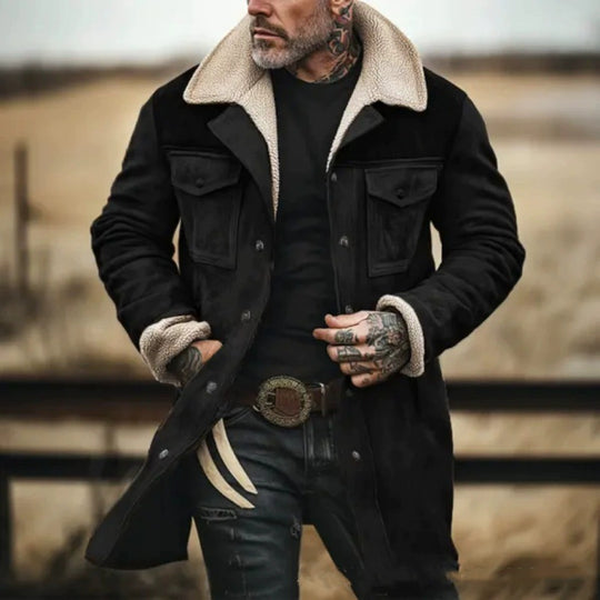 Herren erstklassige Jacke mit Teddyfutter R&B