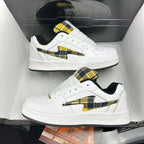 Damen Sneakers mit auffälligem Karomuster und dämpfender Sohle R&B
