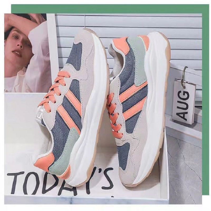 Damen Modische Sneaker mit atmungsaktivem Obermaterial und stoßdämpfender Sohle R&B