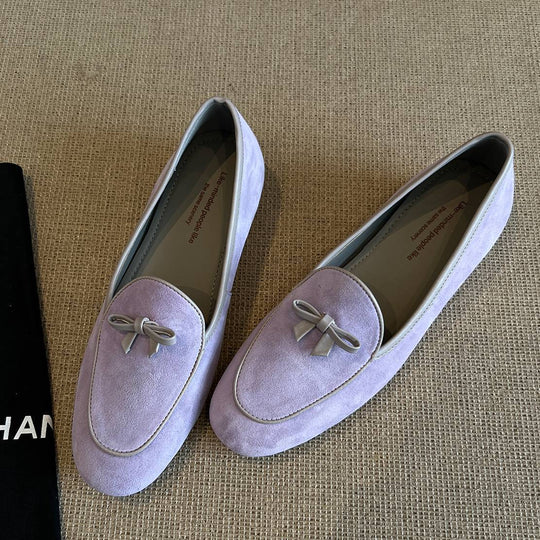 Damen Wildleder Slipper mit dekorativem Schleifendetail R&B