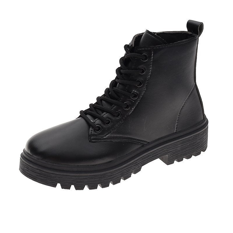 Damen modische Schnürstiefeletten mit robustem Profil R&B