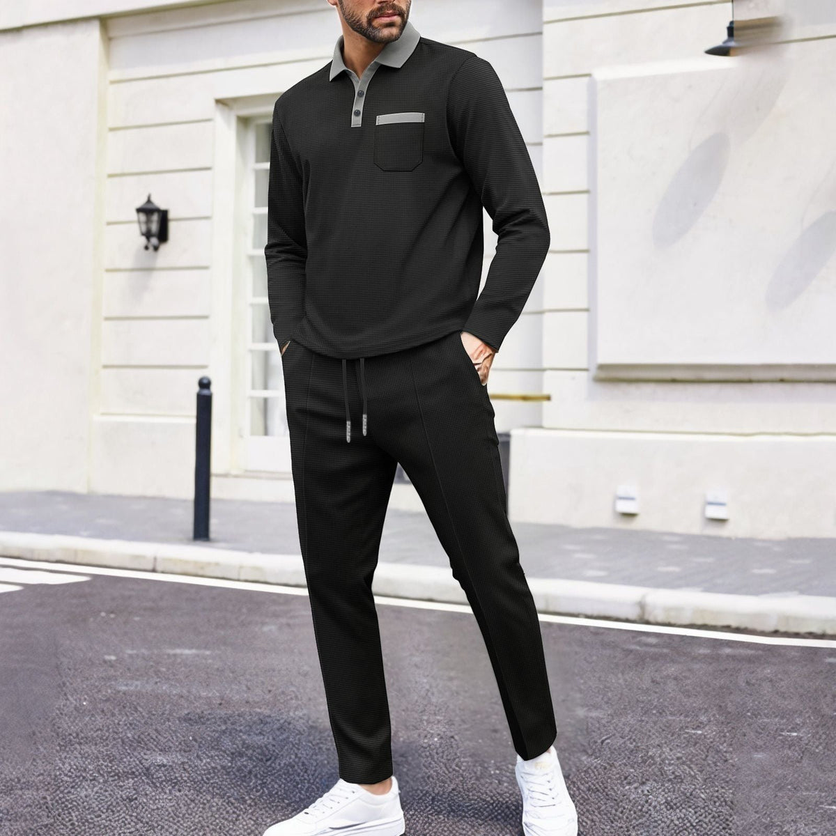 Herren Freizeit Sportanzug R&B