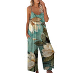 Damen Sommerlicher Overall mit floralem Design und praktischen Taschen R&B