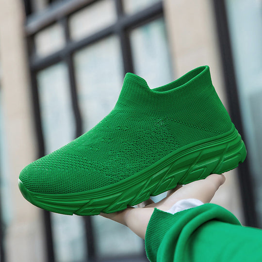 Damen Hochleistungs-Sneaker mit flexiblem Strick-Obermaterial und dämpfender Sohle R&B