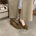 Damen elegante Slipper mit schönem Schleifendetail