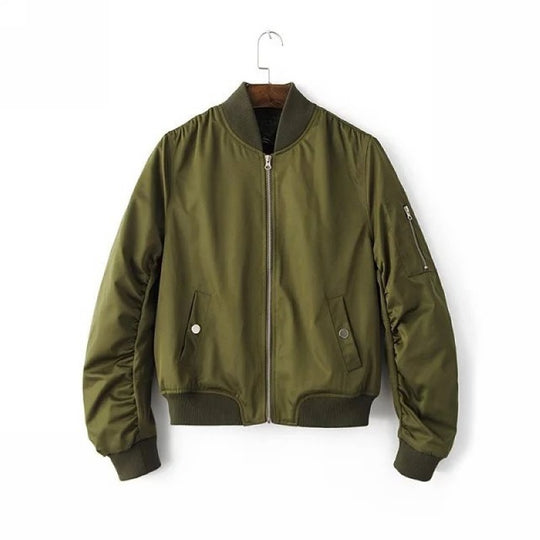 Damen Bomberjacke mit praktischen Taschen und sportlichem Schnitt R&B