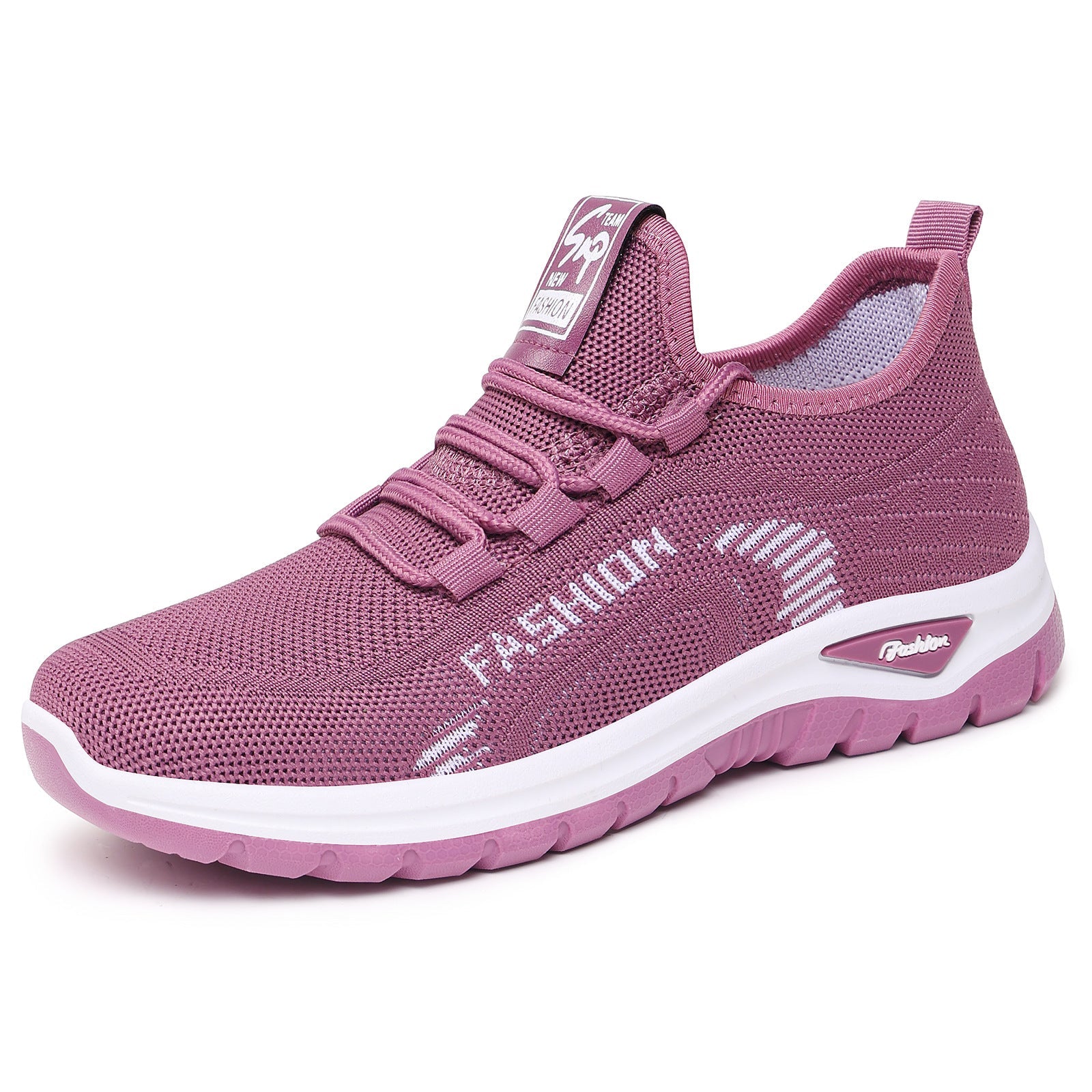 Damen Sportliche Sneaker mit elastischem Strickoberteil und dämpfender Sohle R&B