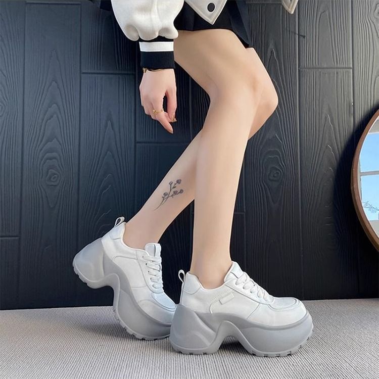 Damen Fashion Sneakers mit extrahohen Sohlen von