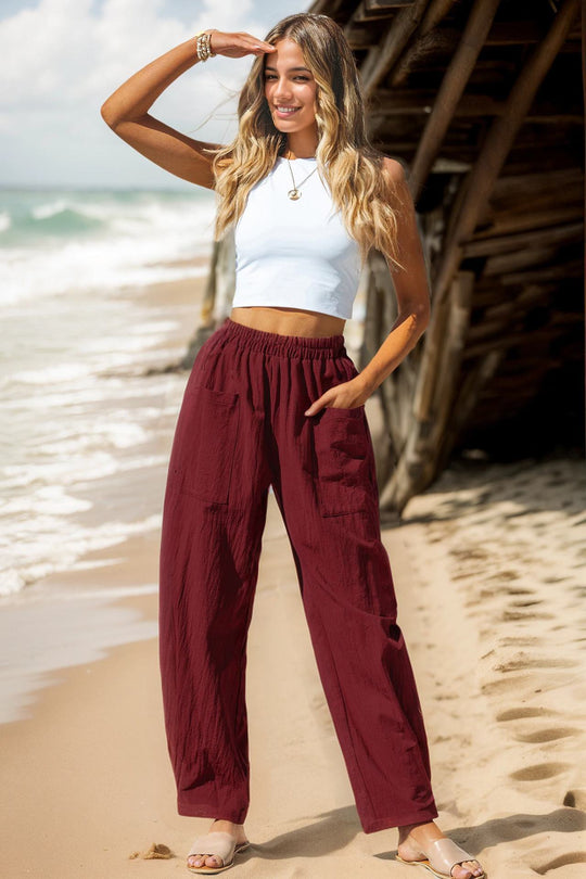 Damen Leichte und lässige Sommerhose R&B