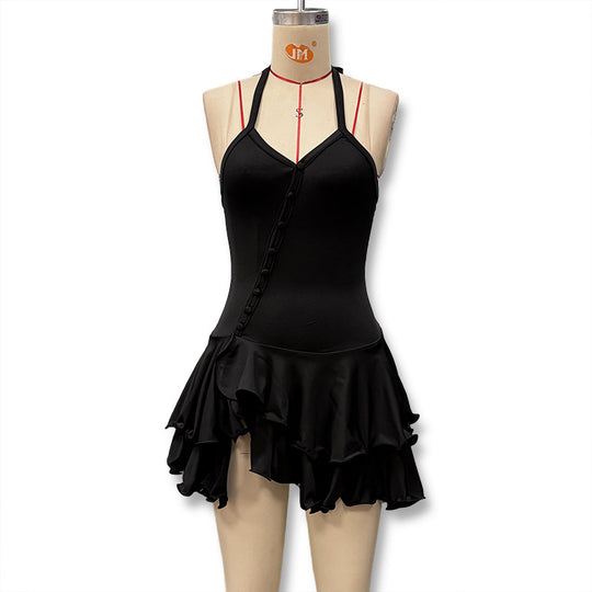 Damen Tänzeroutfit mit raffinierten Volant-Details und elegantem Schnitt R&B