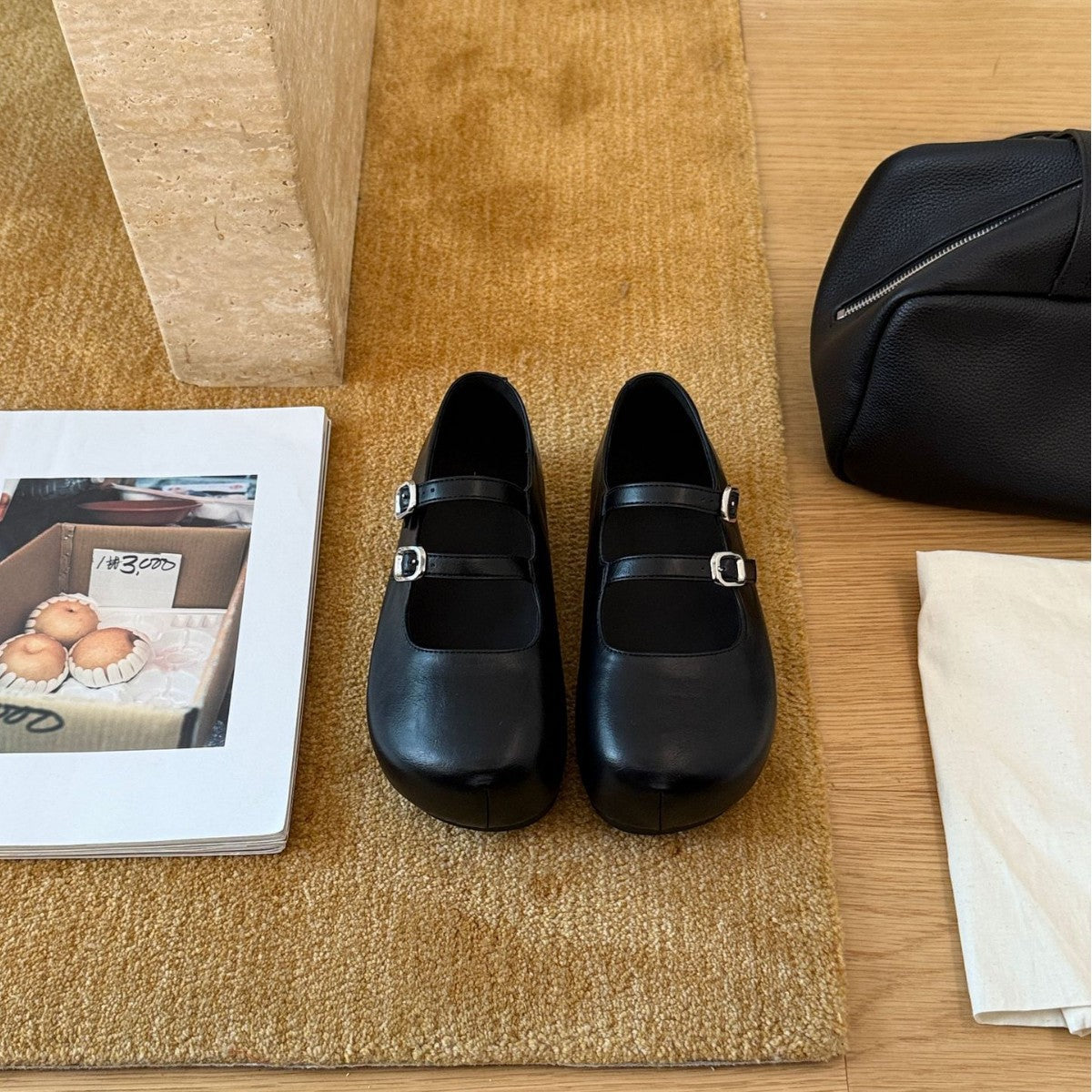Damen Komfortable Mary Jane Schuhe mit dekorativen Schnallen