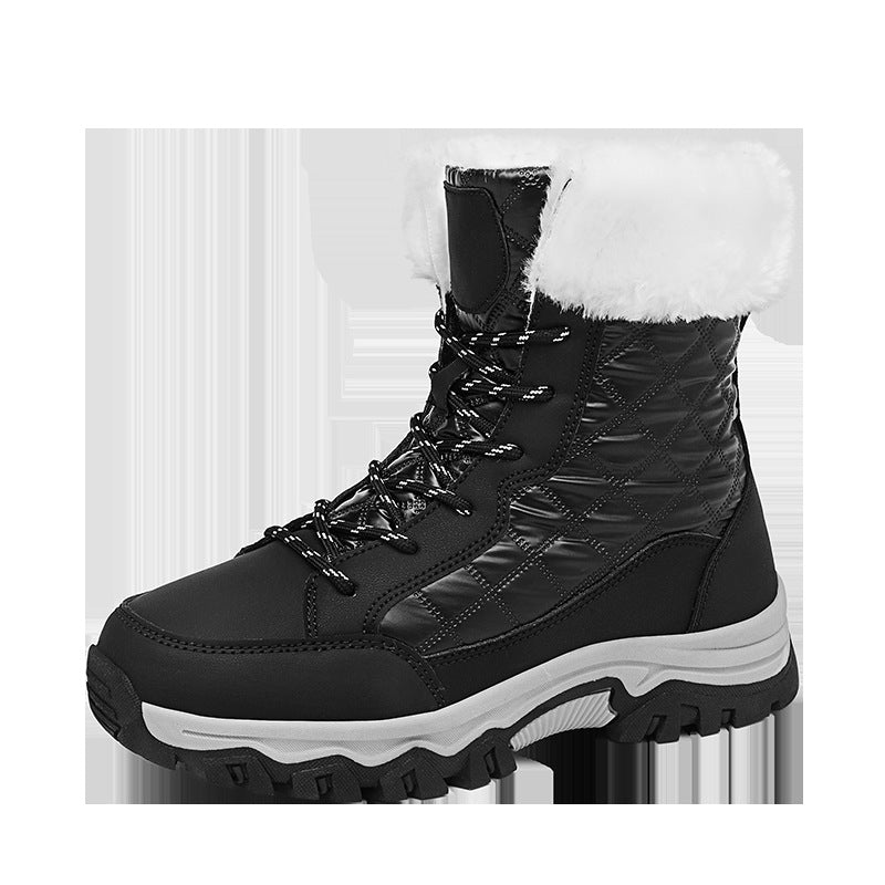 Damen Winterwanderschuhe mit warmem Fleece-Futter und rutschfester Sohle R&B