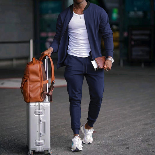 Herren Sportlicher Freizeitanzug mit elastischem Bund und praktischen Taschen R&B