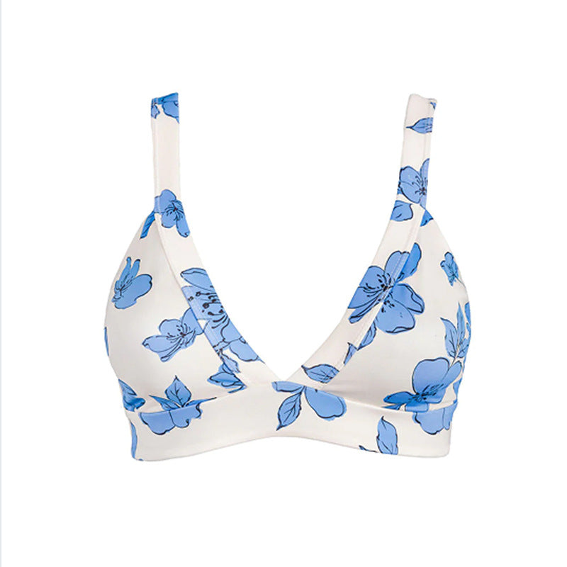 Damen Triangel-Bikini-Oberteil mit floralem Design R&B