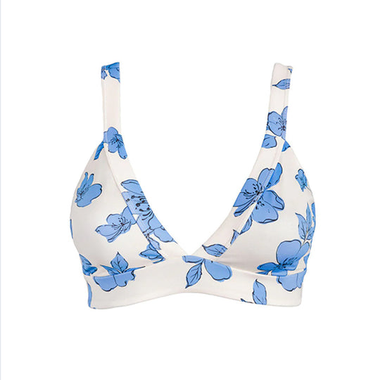 Damen Triangel-Bikini-Oberteil mit floralem Design R&B