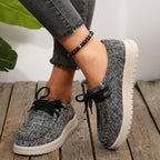 Damen Bequeme Schnürschuhe aus hochwertigem Textil