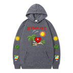 Damen Kapuzenpullover mit lhaftem Sommermotiv und bequemer Passform