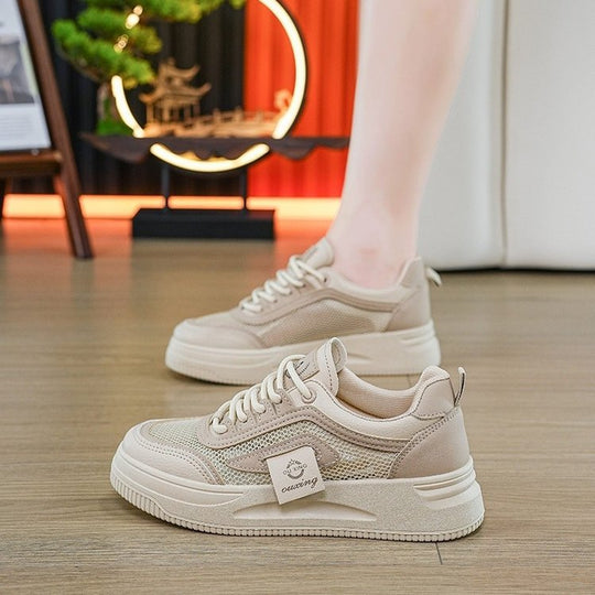 Damen Sneakers mit atmungsaktiver Mesh-Oberfläche und rutschfester Profilsohle R&B