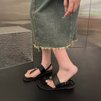 Damen Zehentrenner-Sandalen mit modischem Riemendesign und verstellbarem Riemen R&B