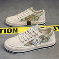 Damen lässige Baumwoll-Sneaker mit Jute-Details R&B