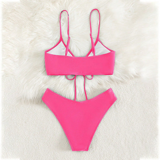 Damen Triangel-Bikini mit raffiniertem Schnür-Detail R&B