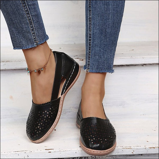 Damen Atmungsaktive Slip-On Sandalen mit seitlicher Öffnung und modischem Design R&B