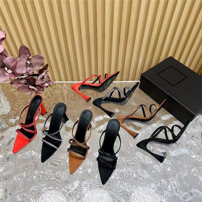 Damen elegante High Heel Sandalen mit modischen Riemen R&B