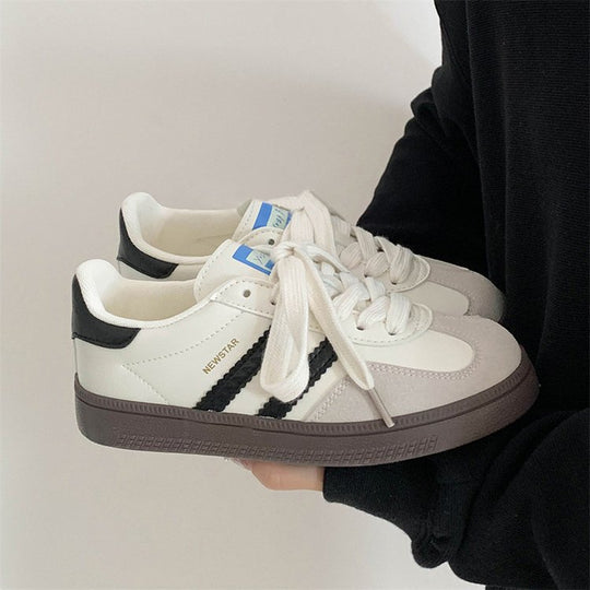 Damen Sportliche Sneakers mit reflektierenden Elementen und atmungsaktiver Oberflächenstruktur R&B