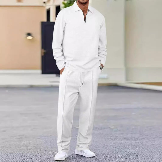 Herren sportliches Poloshirt und Jogginghose Set R&B