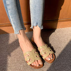 Damen komfortable Sandalen mit elastischen Riemen und trendigem Design R&B