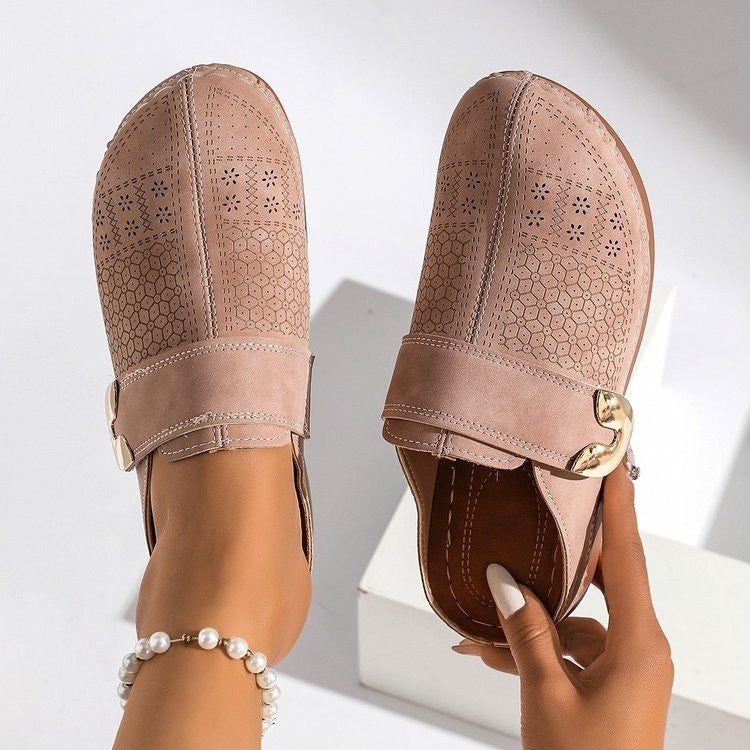 Damen Komfortable Clogs mit modischem Riemendetail R&B