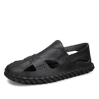 Damen luftige Leder Sandalen R&B