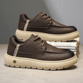 Damen Bequeme Sneaker mit modischem Lederdesign und rutschfester Sohle