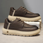 Damen Bequeme Sneaker mit modischem Lederdesign und rutschfester Sohle