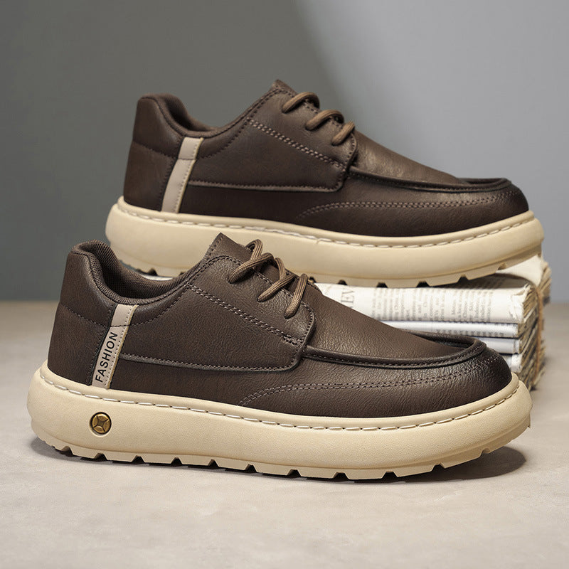 Damen Bequeme Sneaker mit modischem Lederdesign und rutschfester Sohle