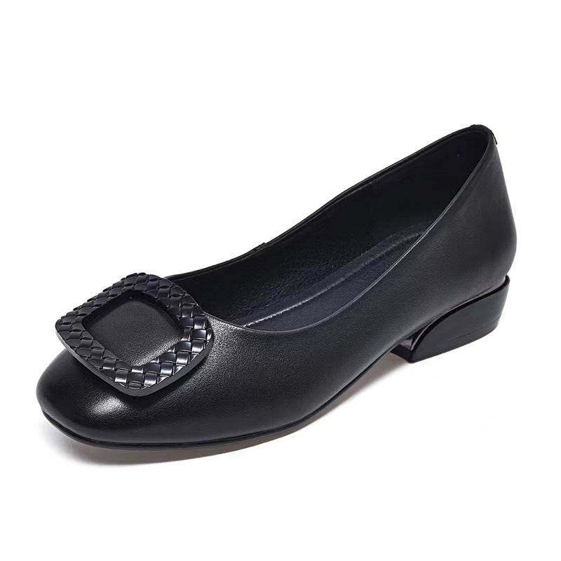 Damen Klassische Ballerinas mit modischem Schnallen-Design R&B