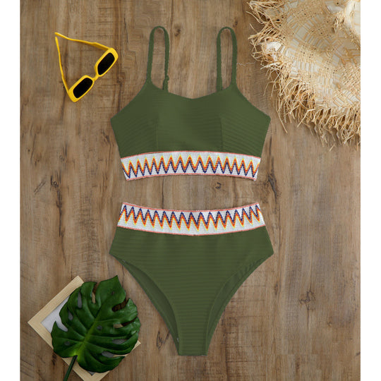 Damen Bunt gemusterter Bikini R&B