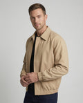 Retro Herren Harrington Jacke Kurzblazer mit Schulterpolstern American Style
