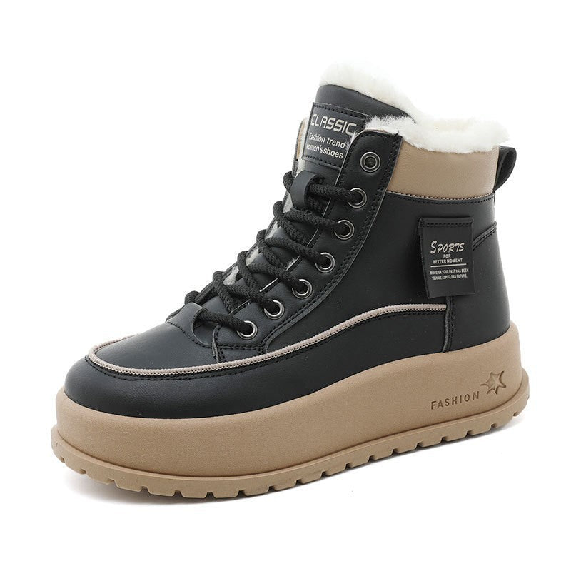 Damen Winter Boots mit dickem Fleece-Futter und rutschfester Sohle R&B