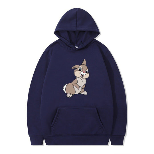 Damen Kapuzenpullover mit niedlichem Hasen-Design und bequemen Kängurutaschen R&B