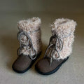 Damen Kuschelige Winterboots mit weichem Kunstfellkragen und rutschfester Sohle R&B